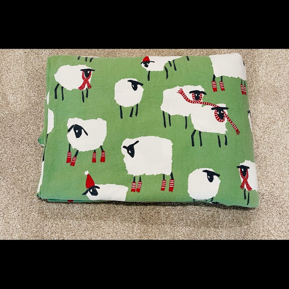 Garnet Hill Queen Size Flannel Duvet w/shams